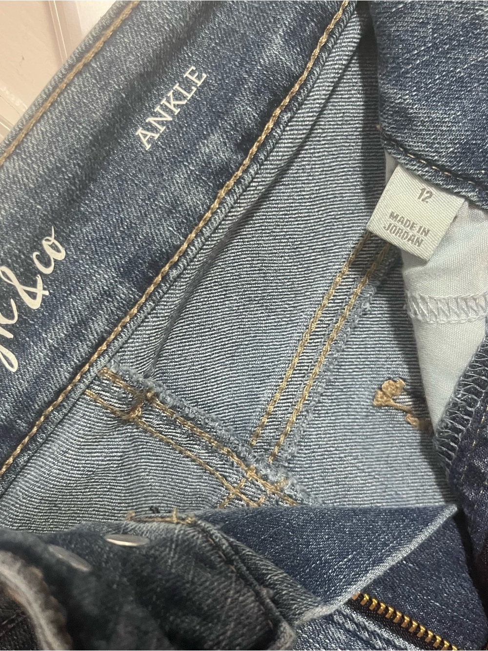 Style & Co. Women's Blue Cropped Ankle Jeans - Picture 3 of 3